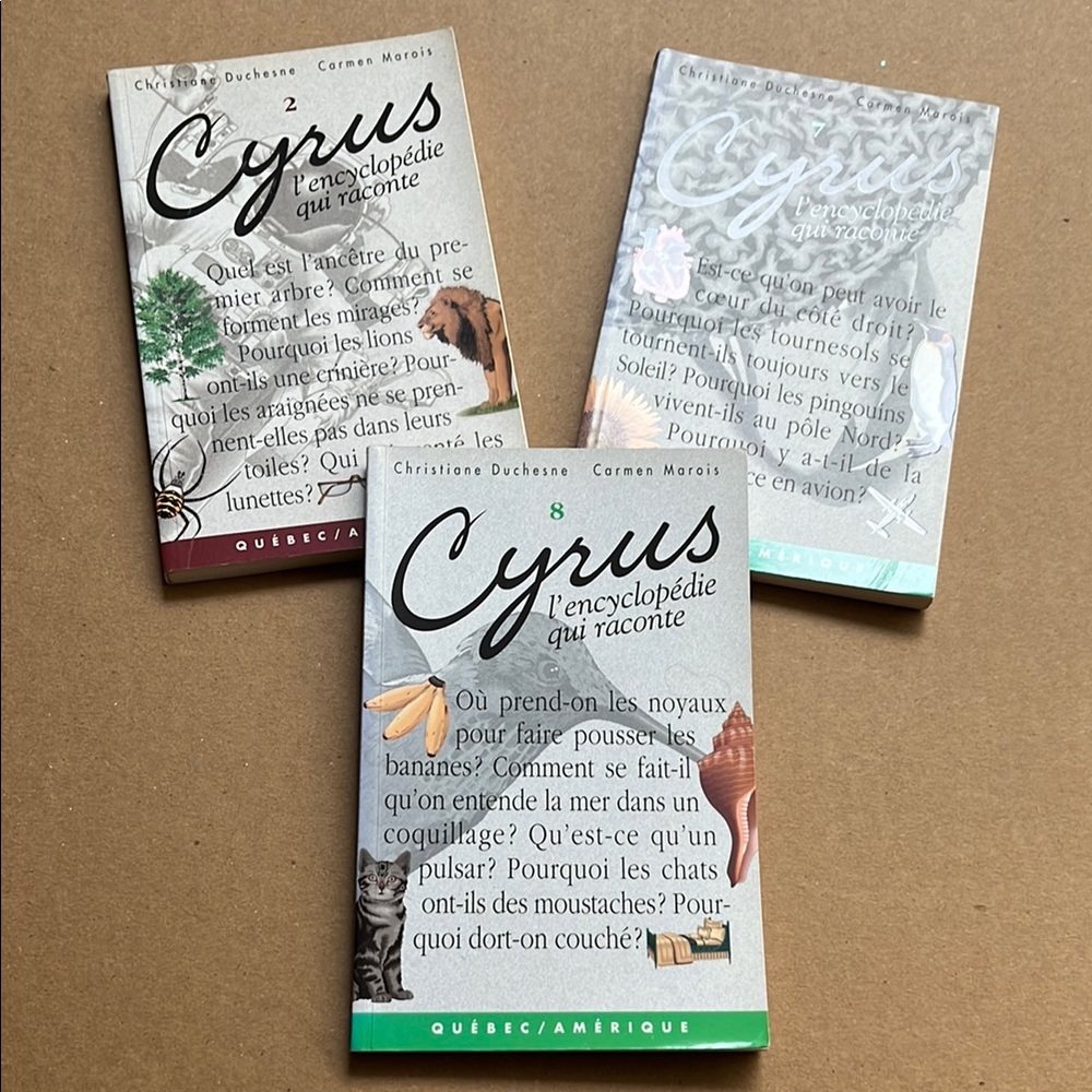 Books in French- Livres en français: Cyrus l’encyclopédie qui raconte